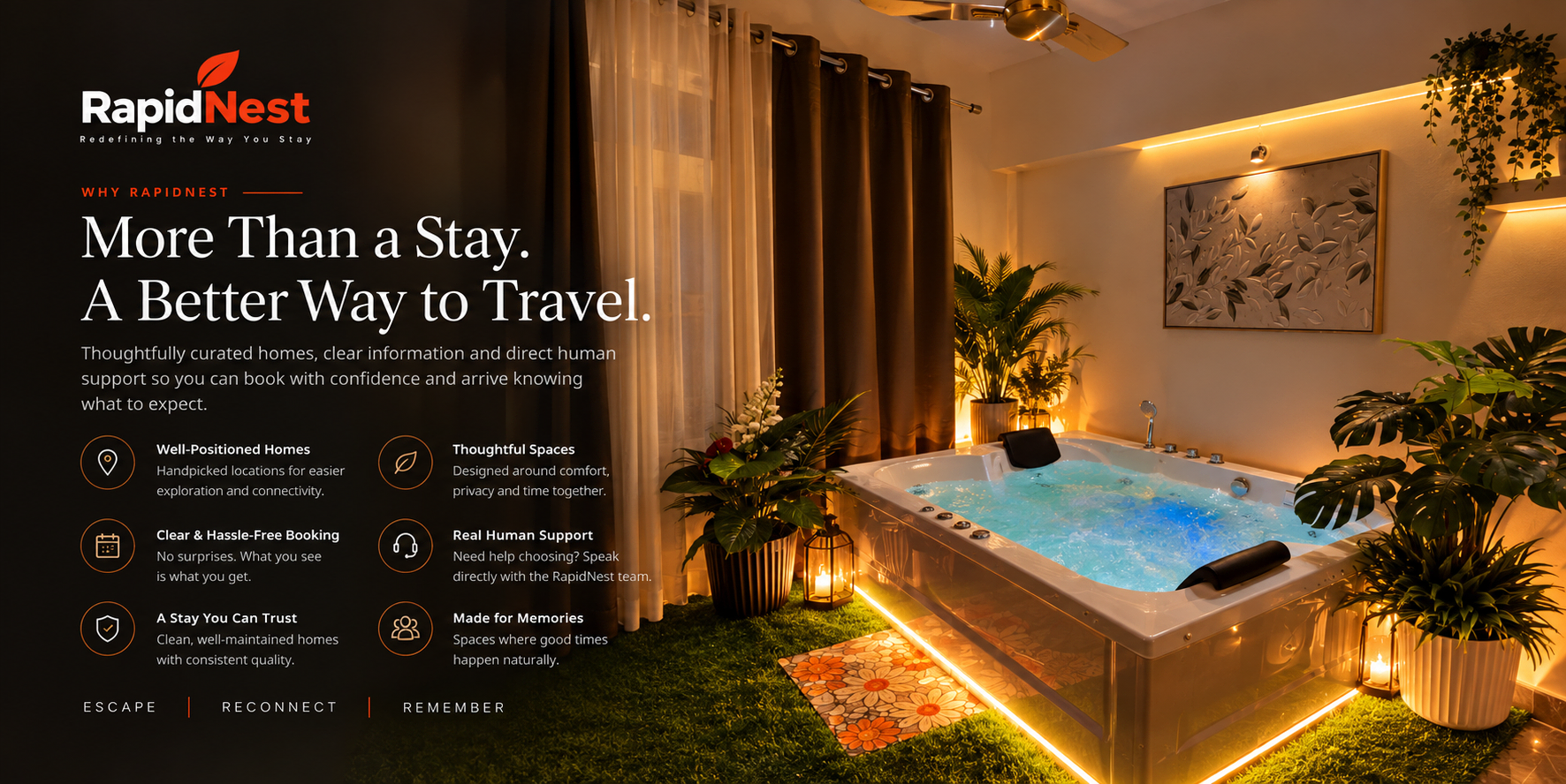 Why RapidNest — More Than a Stay. A Better Way to Travel.